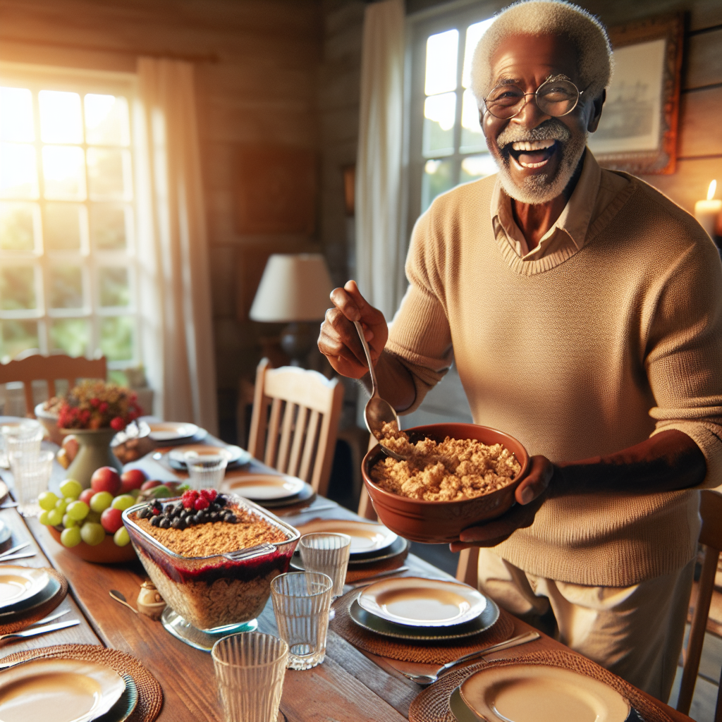 Nutty Oatmeal Berry Crisp