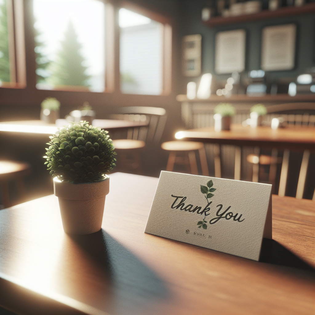 Leave a Thank You Note