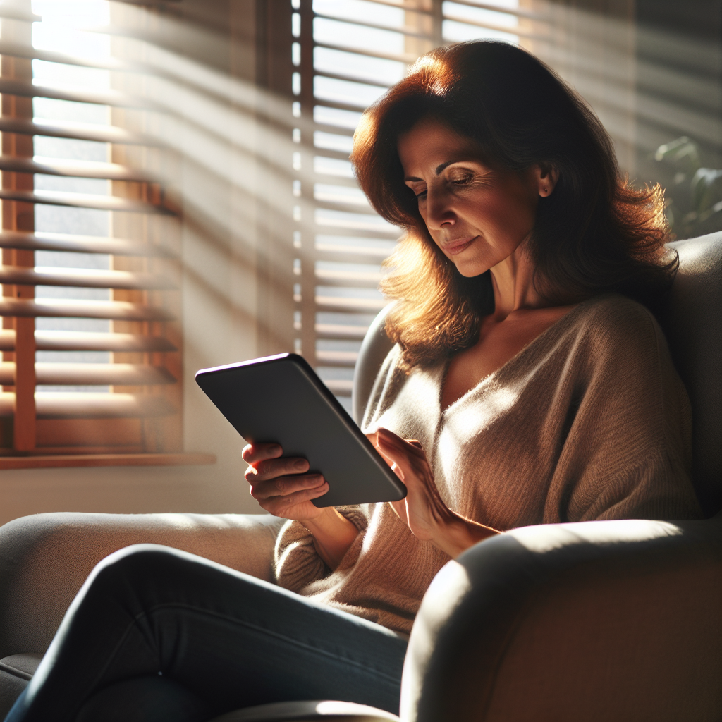 E-Reader with Adjustable Lighting
